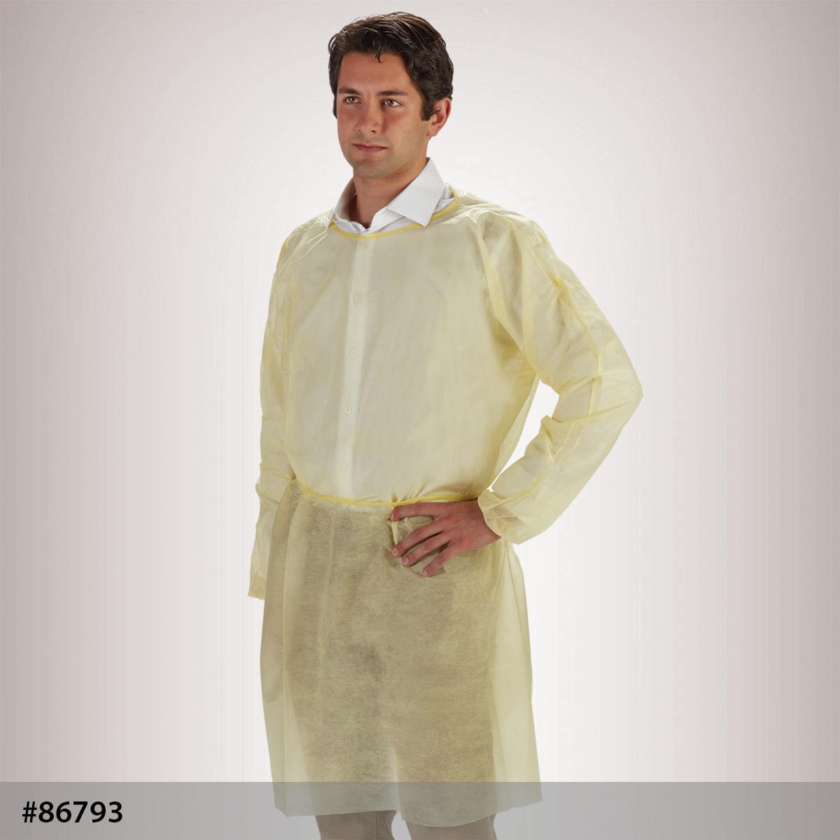 86793 Graham Medical® Yellow Spunbond Isolation Gowns